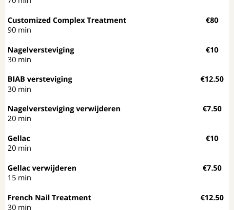 Pedicure Treatments